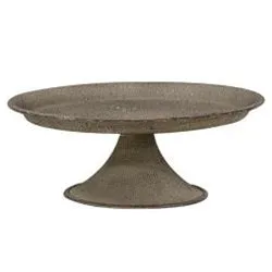 Textured Gray Metal Pillar Tray