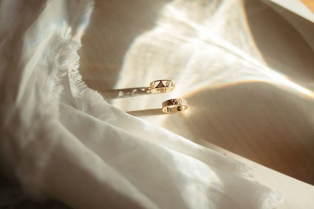 Textured Hollow Ring