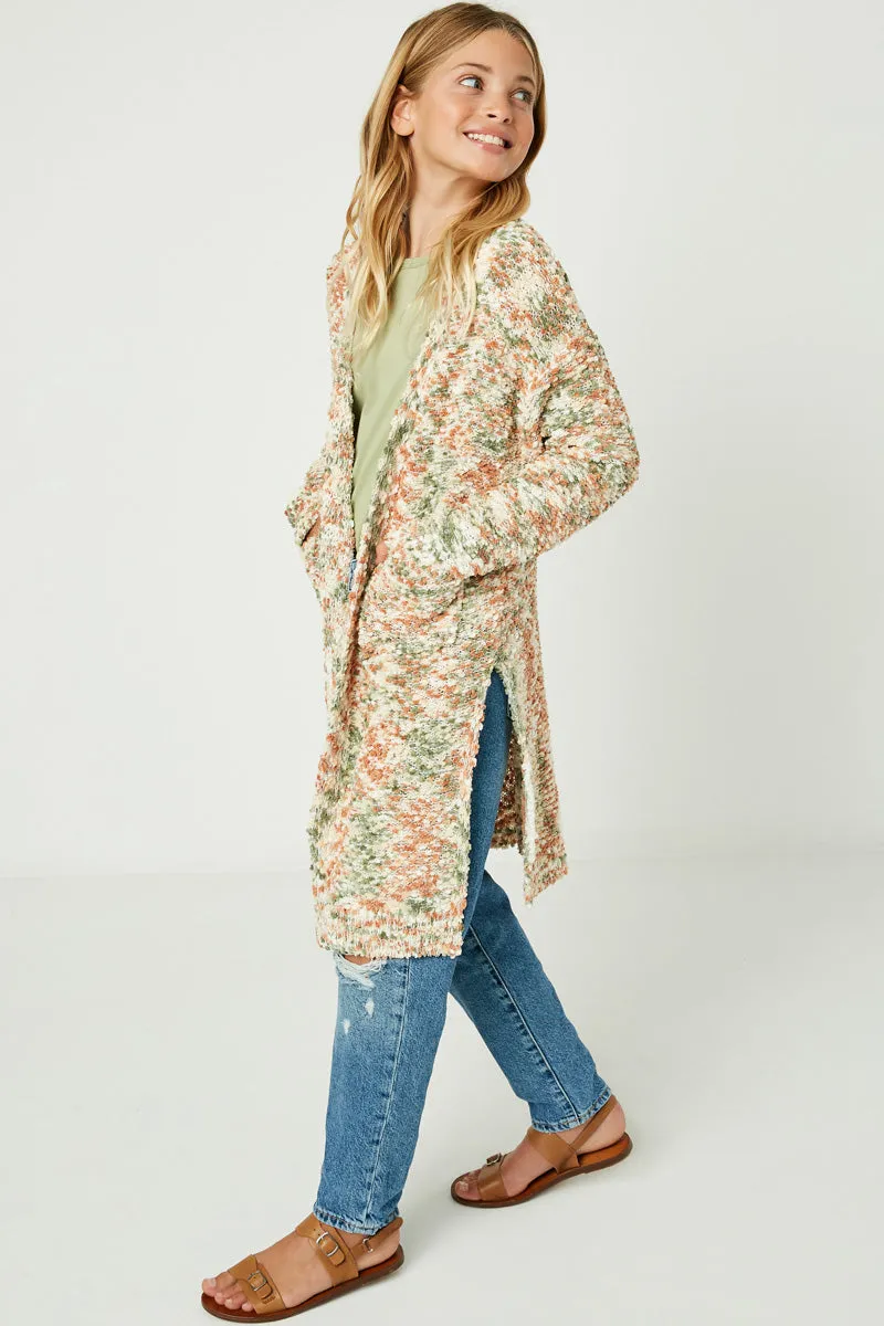 Textured Knit Sweater Cardigan
