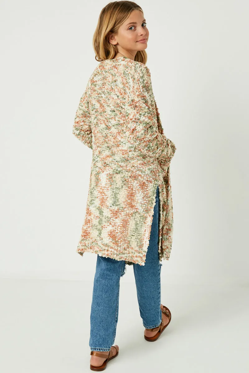 Textured Knit Sweater Cardigan