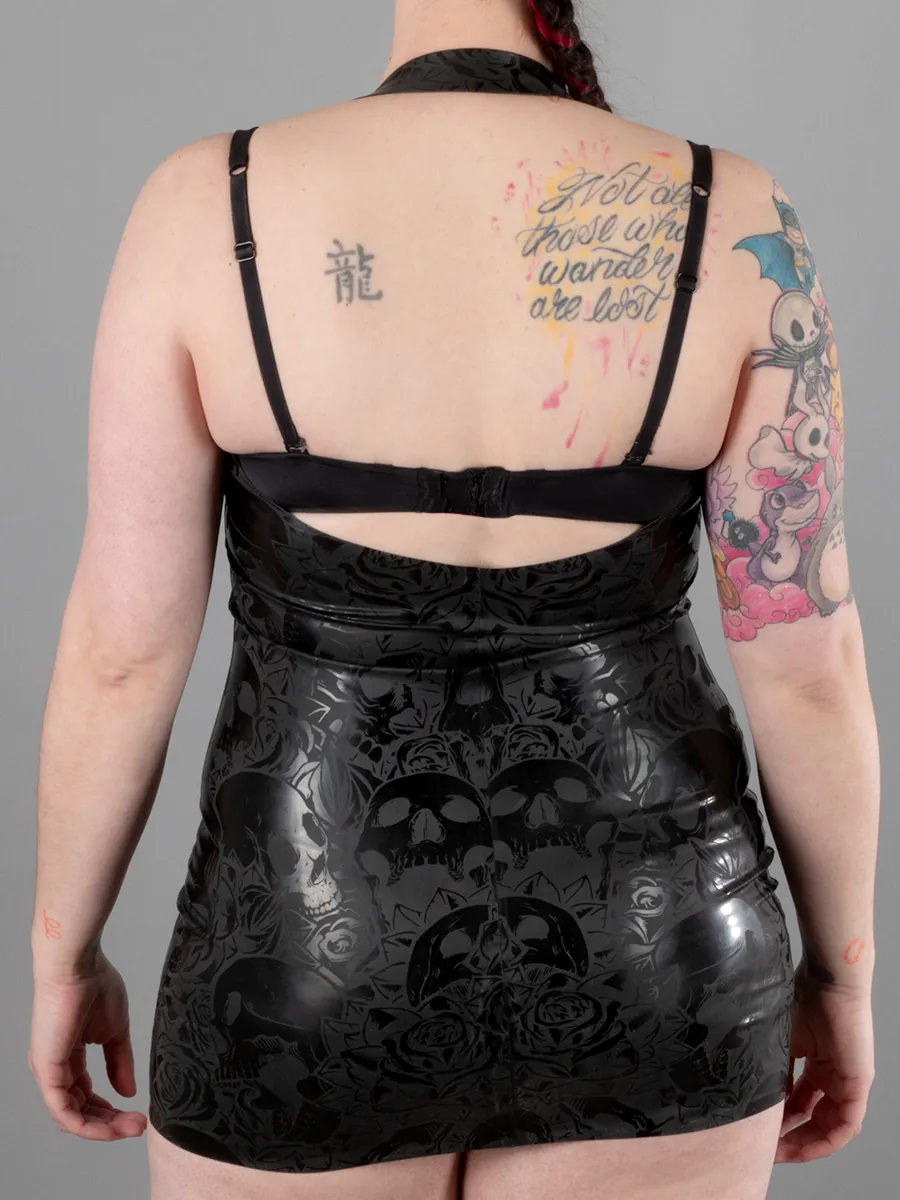 Textured Latex Skull Dress
