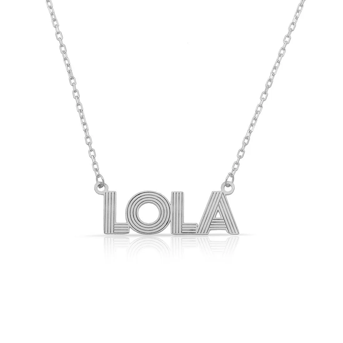 Textured Name Necklace
