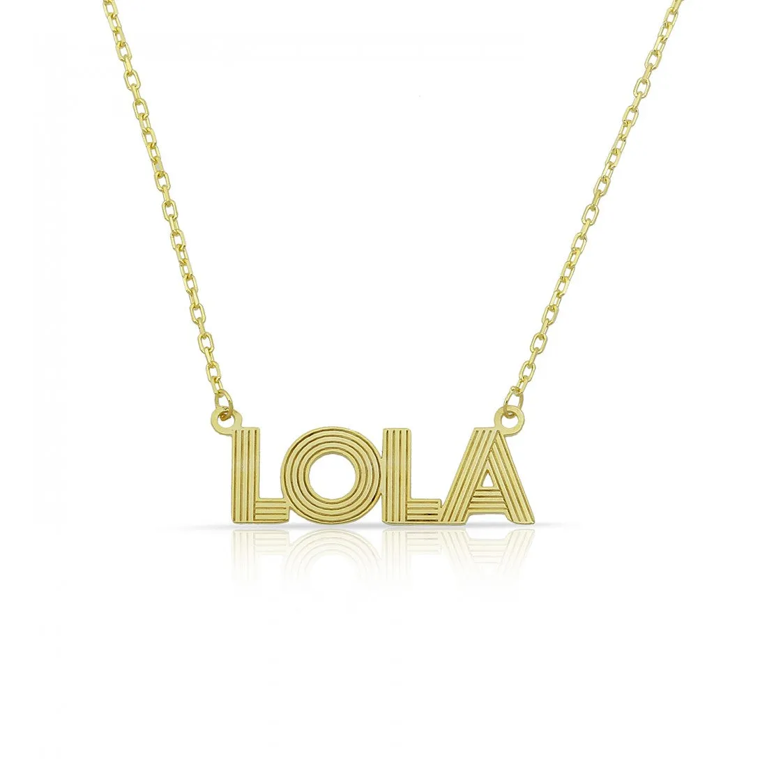 Textured Name Necklace