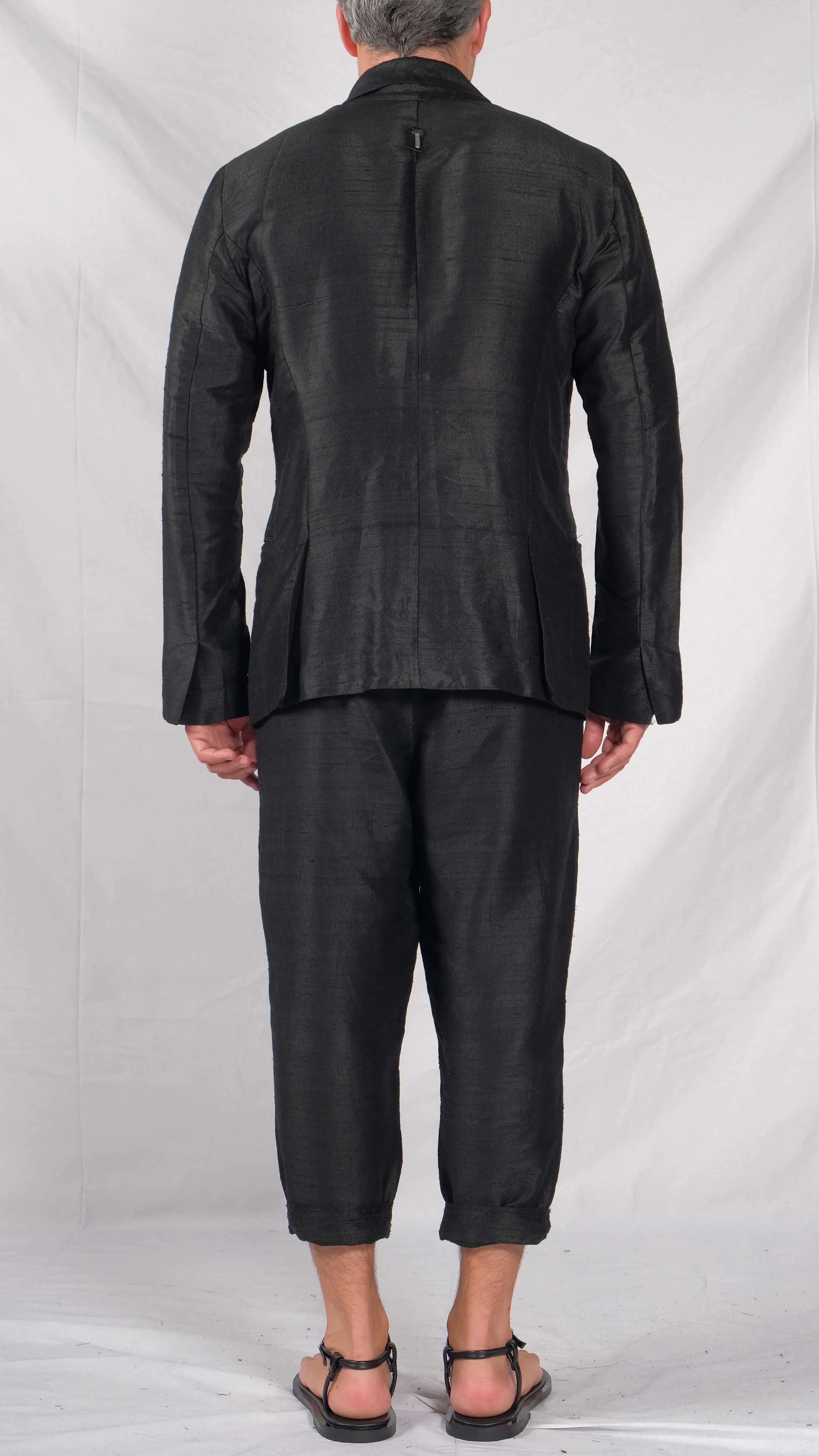 Textured Silk Blazer