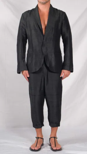 Textured Silk Blazer