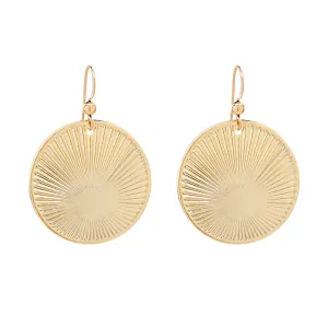 Textured Sundallion Earrings