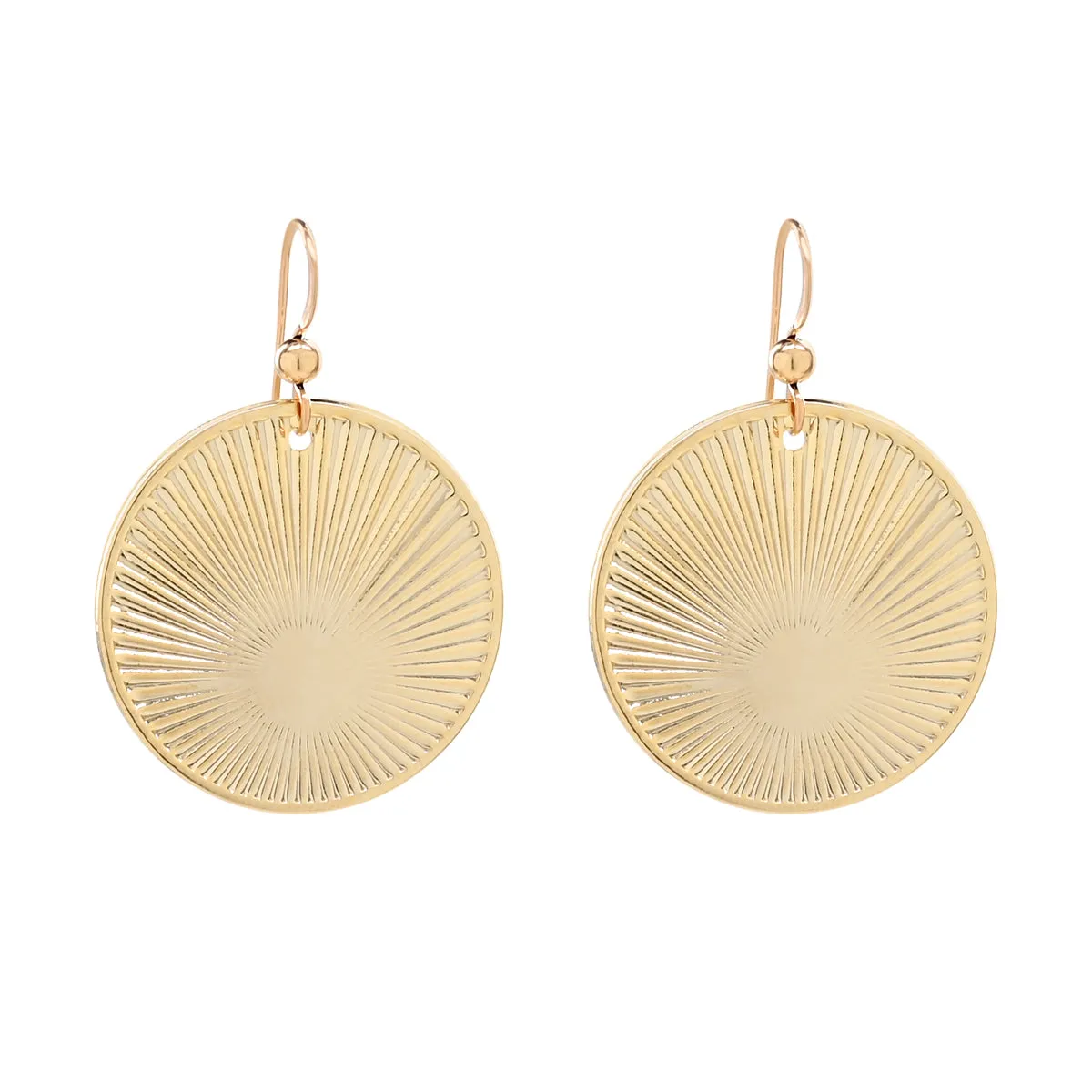 Textured Sundallion Earrings