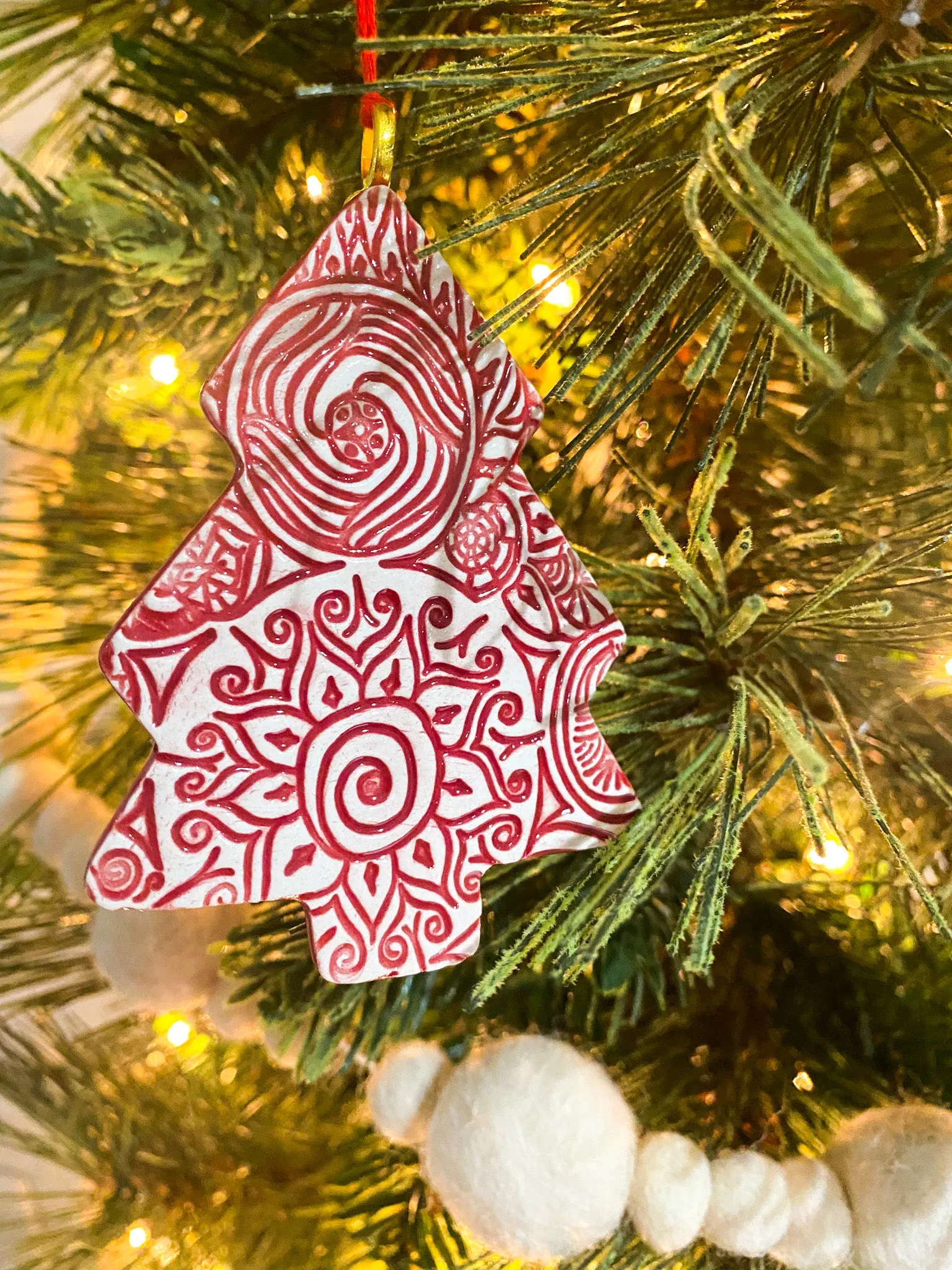 Textured Tree Ornament