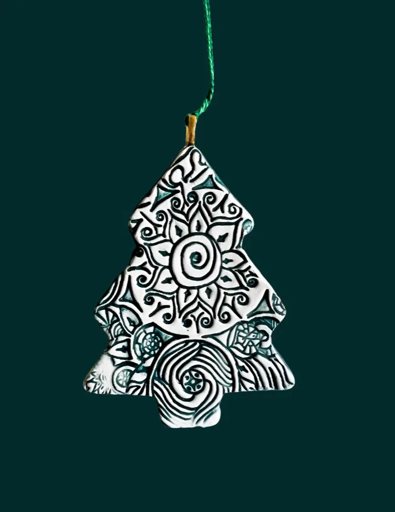 Textured Tree Ornament
