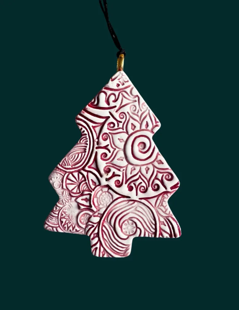 Textured Tree Ornament
