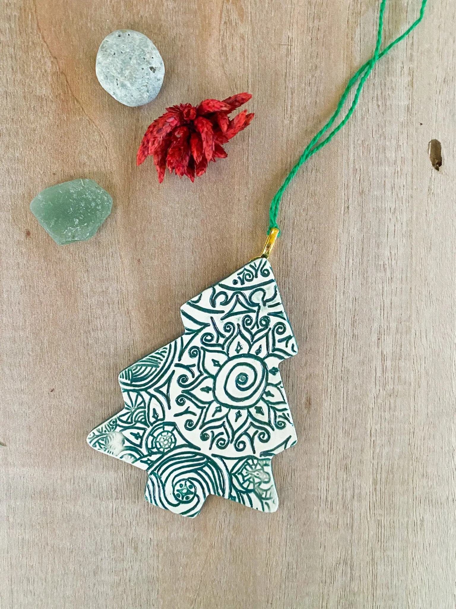 Textured Tree Ornament