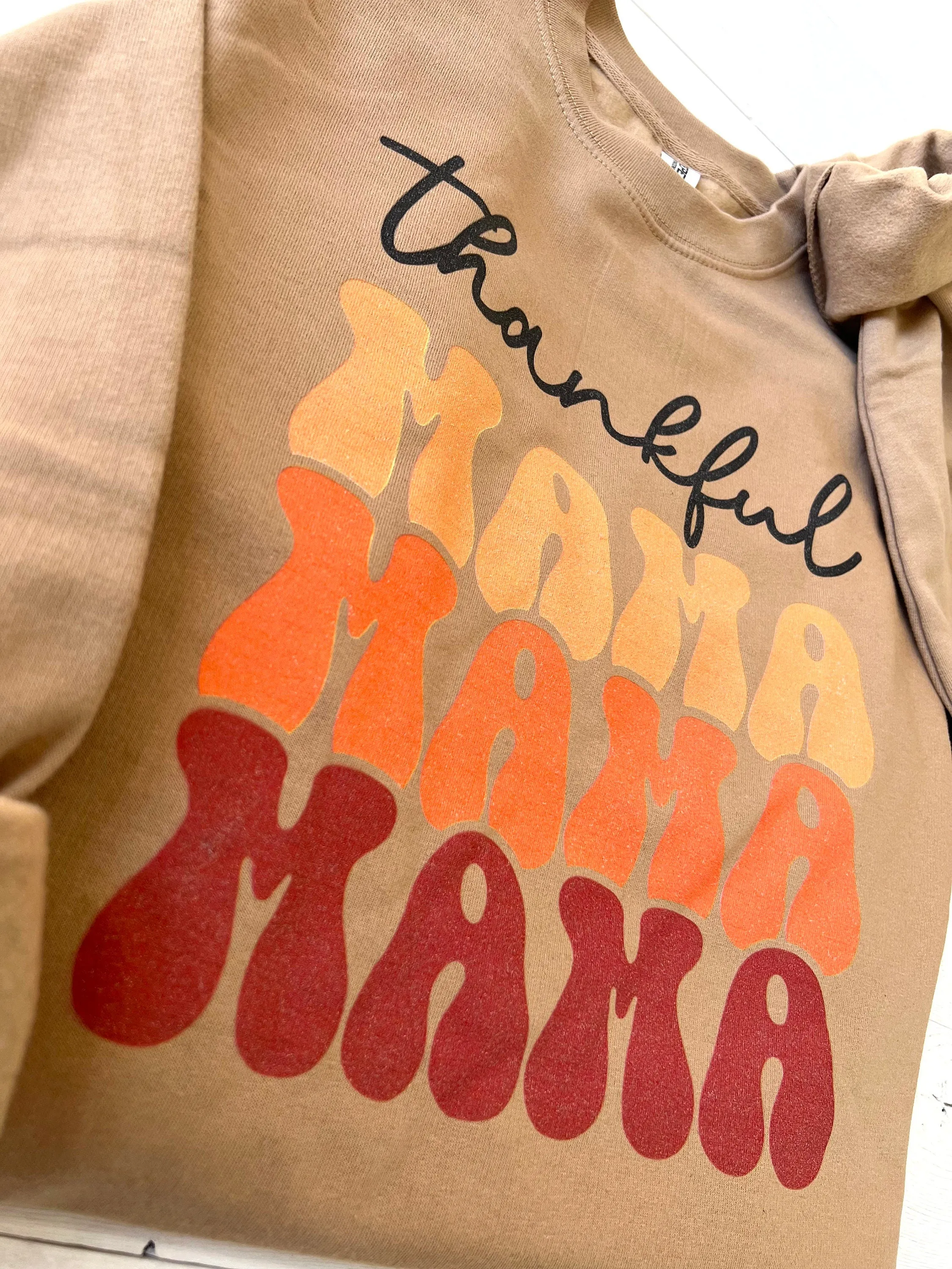 Thankful Mama Oversized Fall Sweatshirt