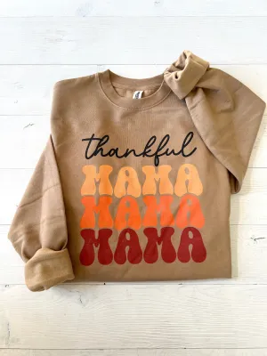 Thankful Mama Oversized Fall Sweatshirt