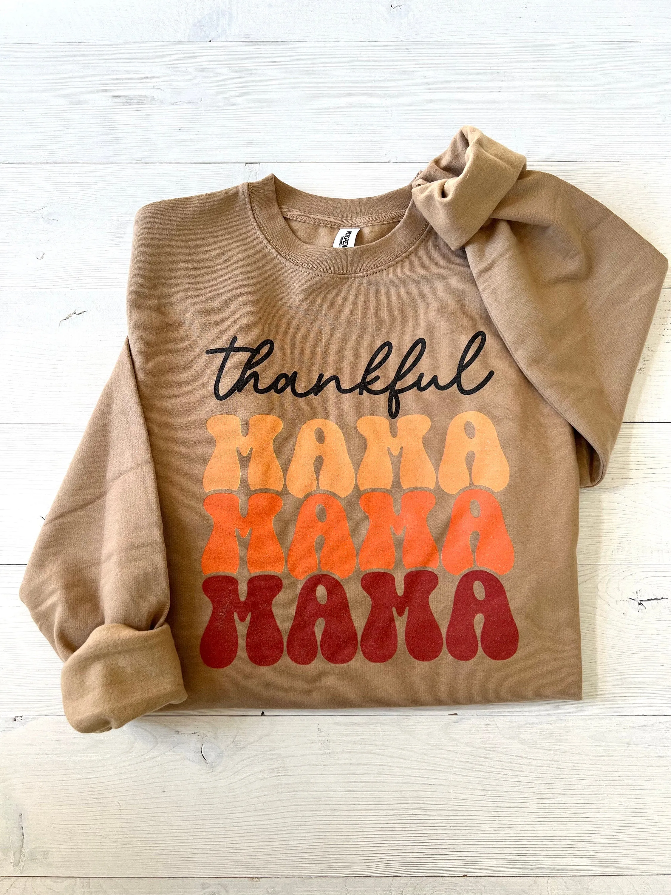 Thankful Mama Oversized Fall Sweatshirt