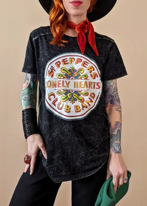 The Beatles Sgt. Pepper Mineral Wash Tee