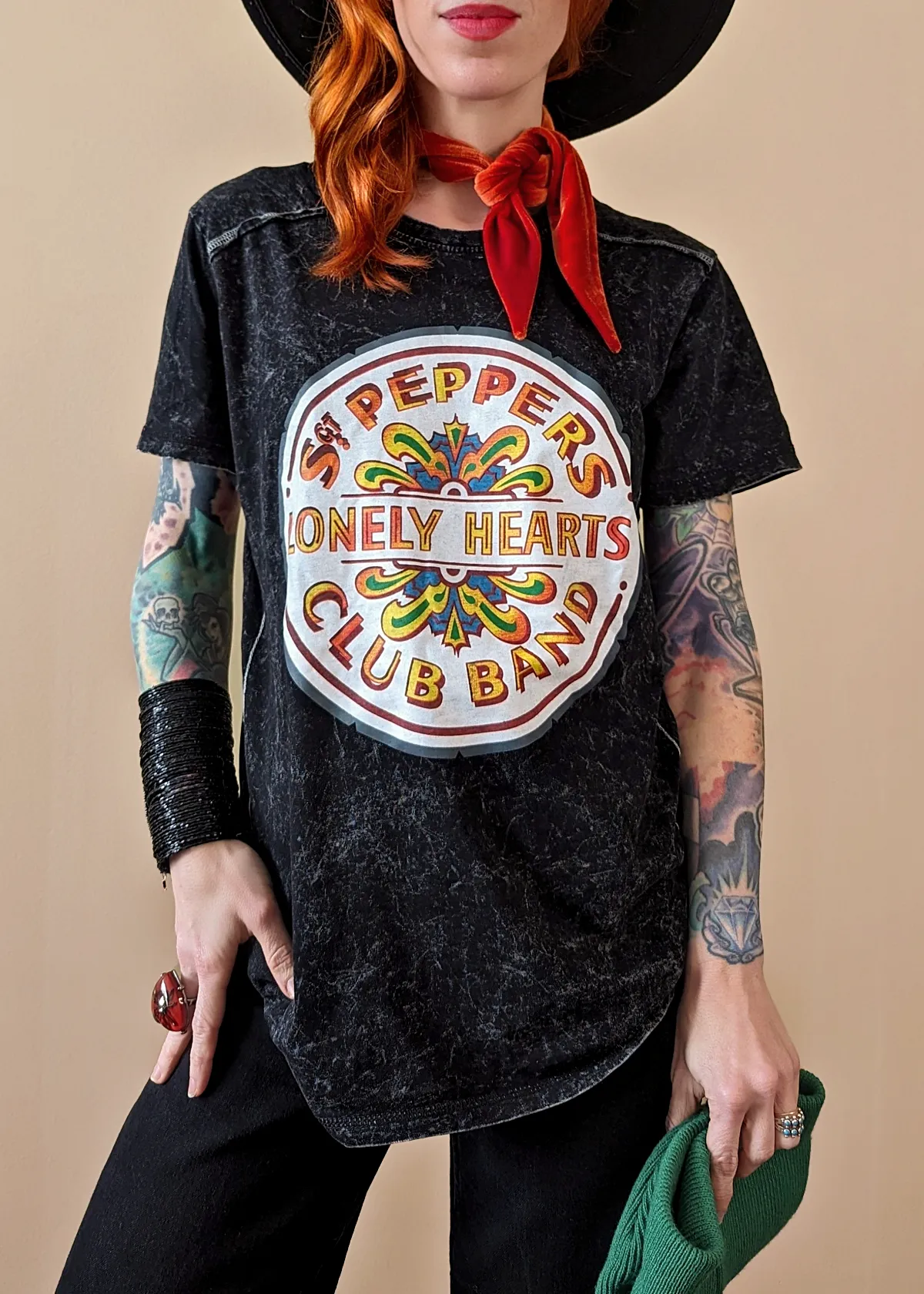 The Beatles Sgt. Pepper Mineral Wash Tee