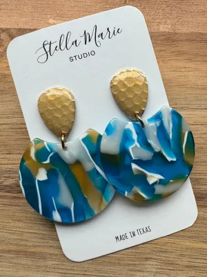 The Blues Acrylic Earrings