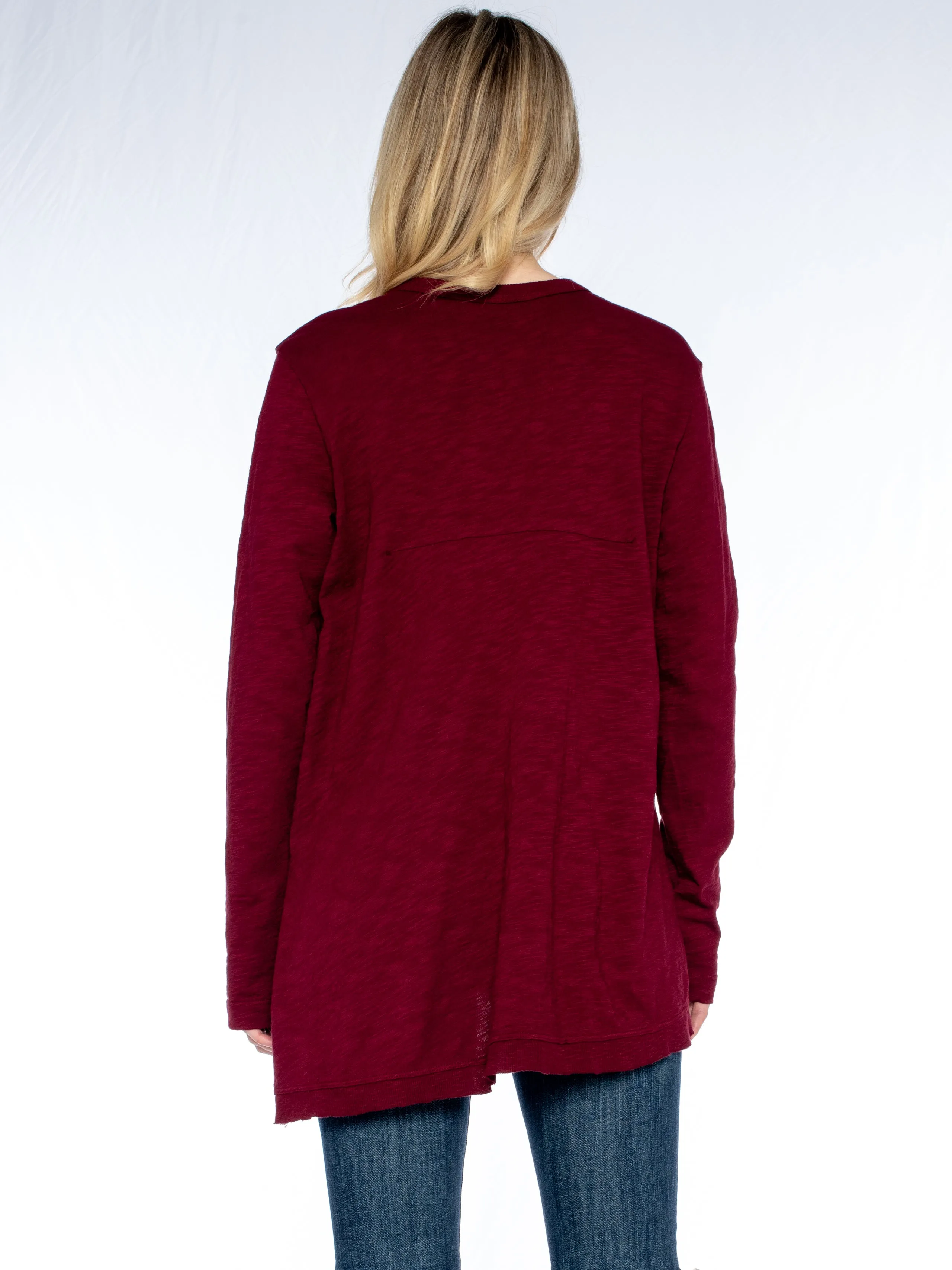 The Long Sleeve Asymmetrical Slouchy Tunic Top