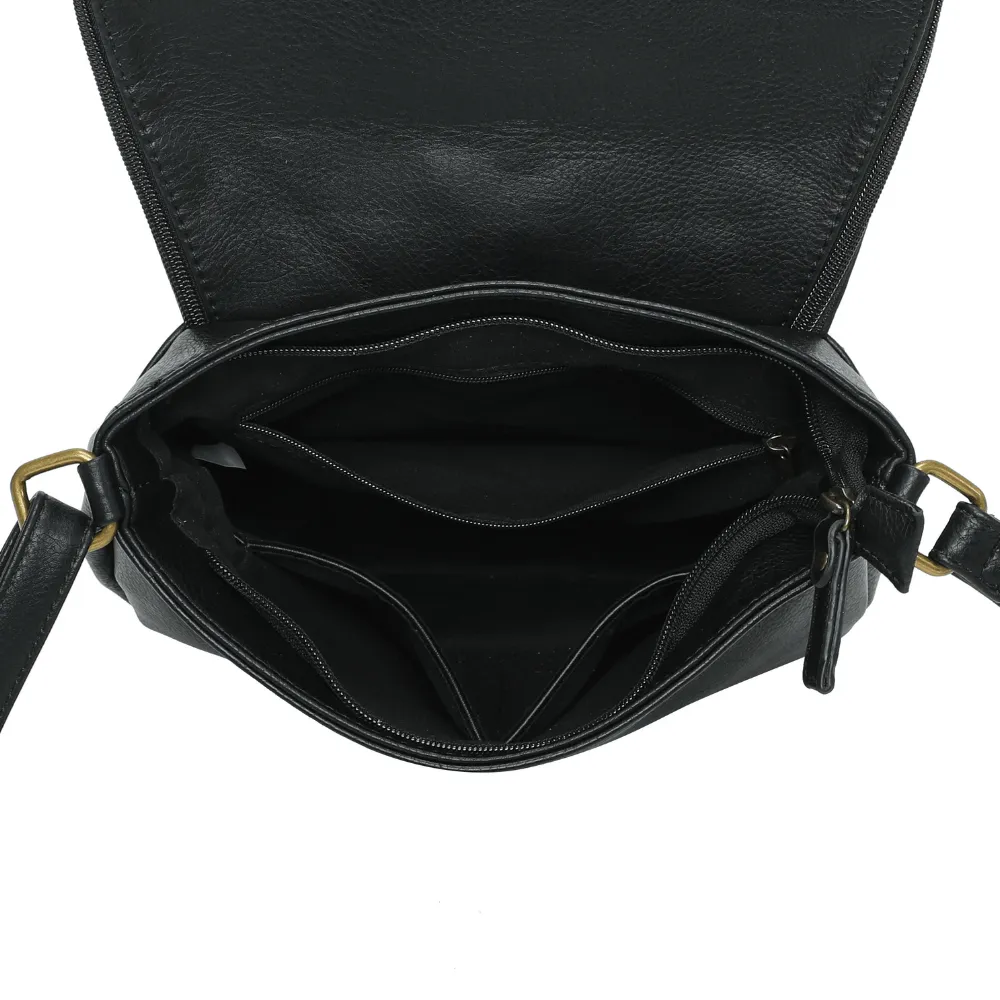 The Original Vegan Leather Shoulder Bag | Black