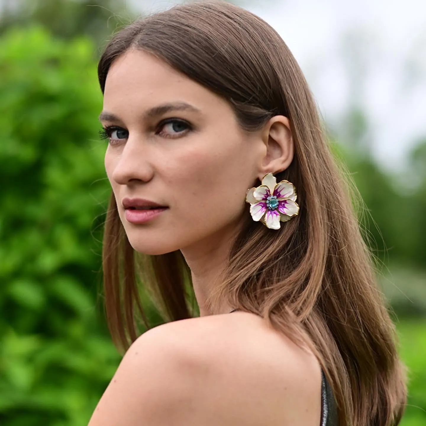 The Pink Reef Raspberry large hand painted jewel box florals