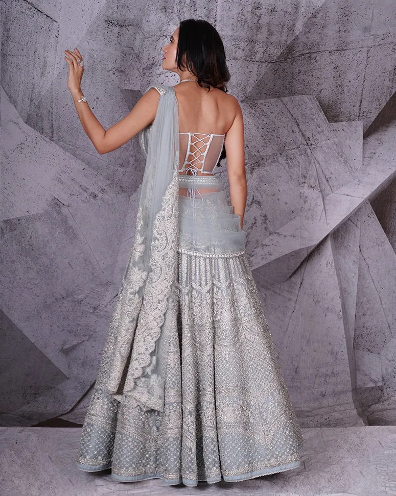 The Spree Blue Lehenga