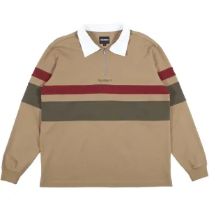 Theories Half Zip Rugby Shirt Sand