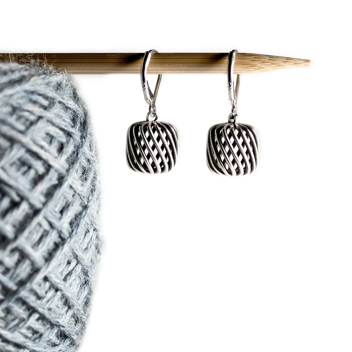 There Will Be Cake Earrings in Sterling Silver
