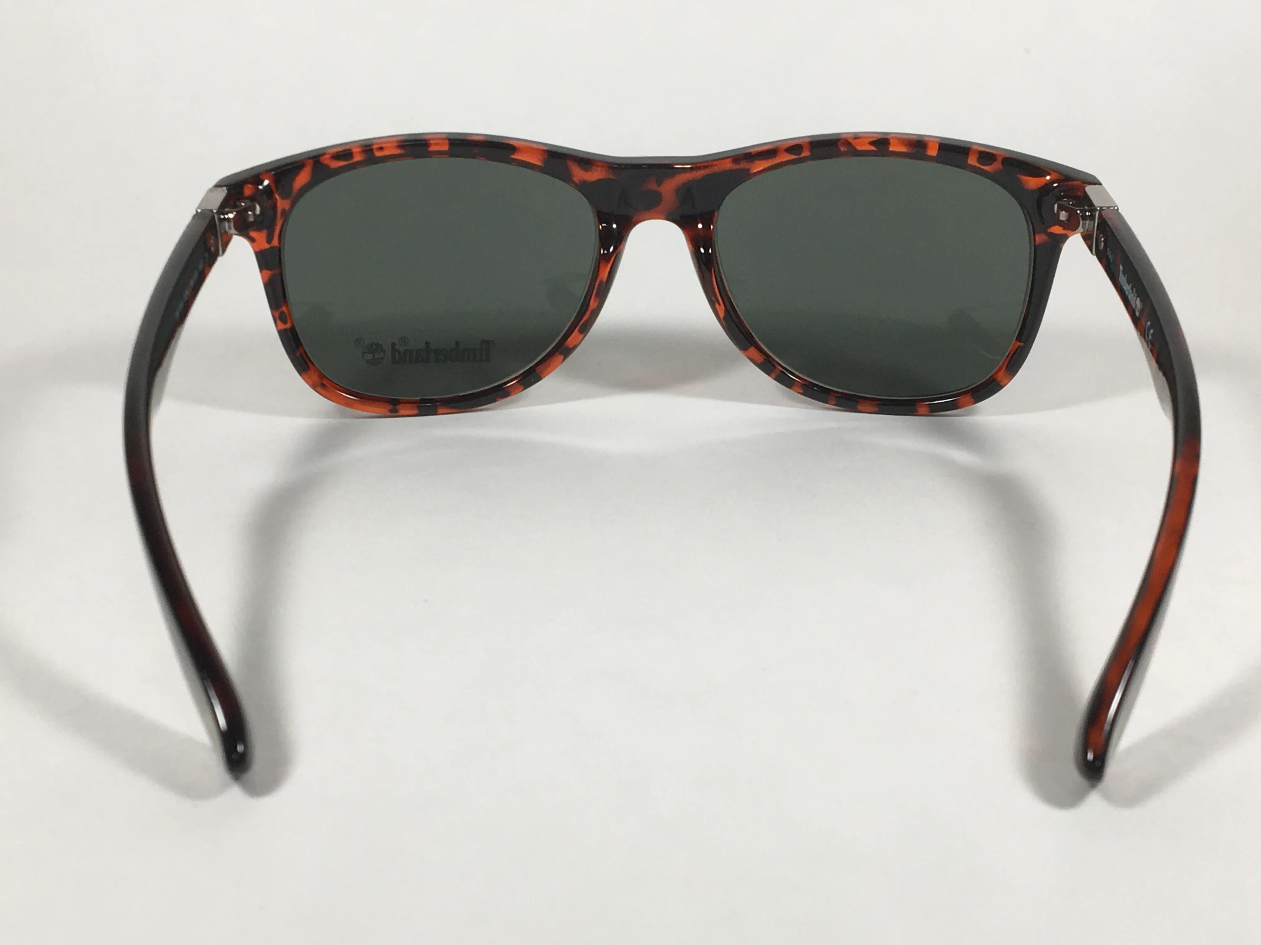 Timberland Square Sunglasses Dark Brown Tortoise Frame Green Lens TB7154 52N