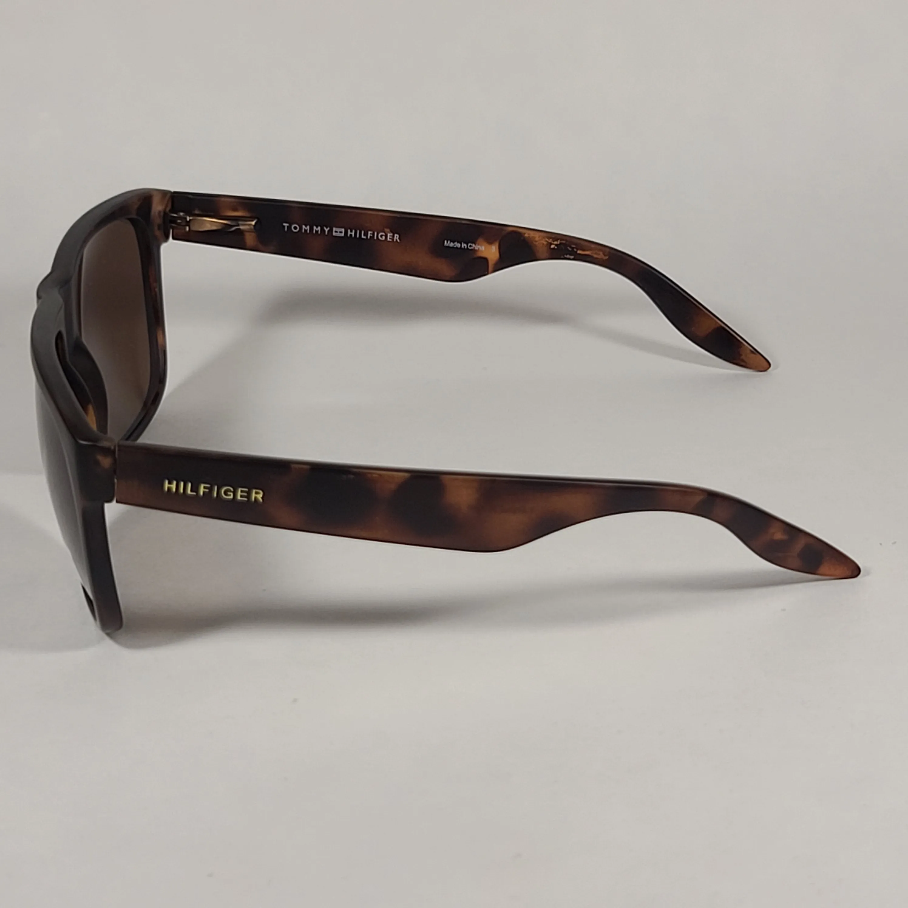 Tommy Hilfiger "Tanner" Square Sunglasses Brown Tort Havana Brown Lens MP OM302