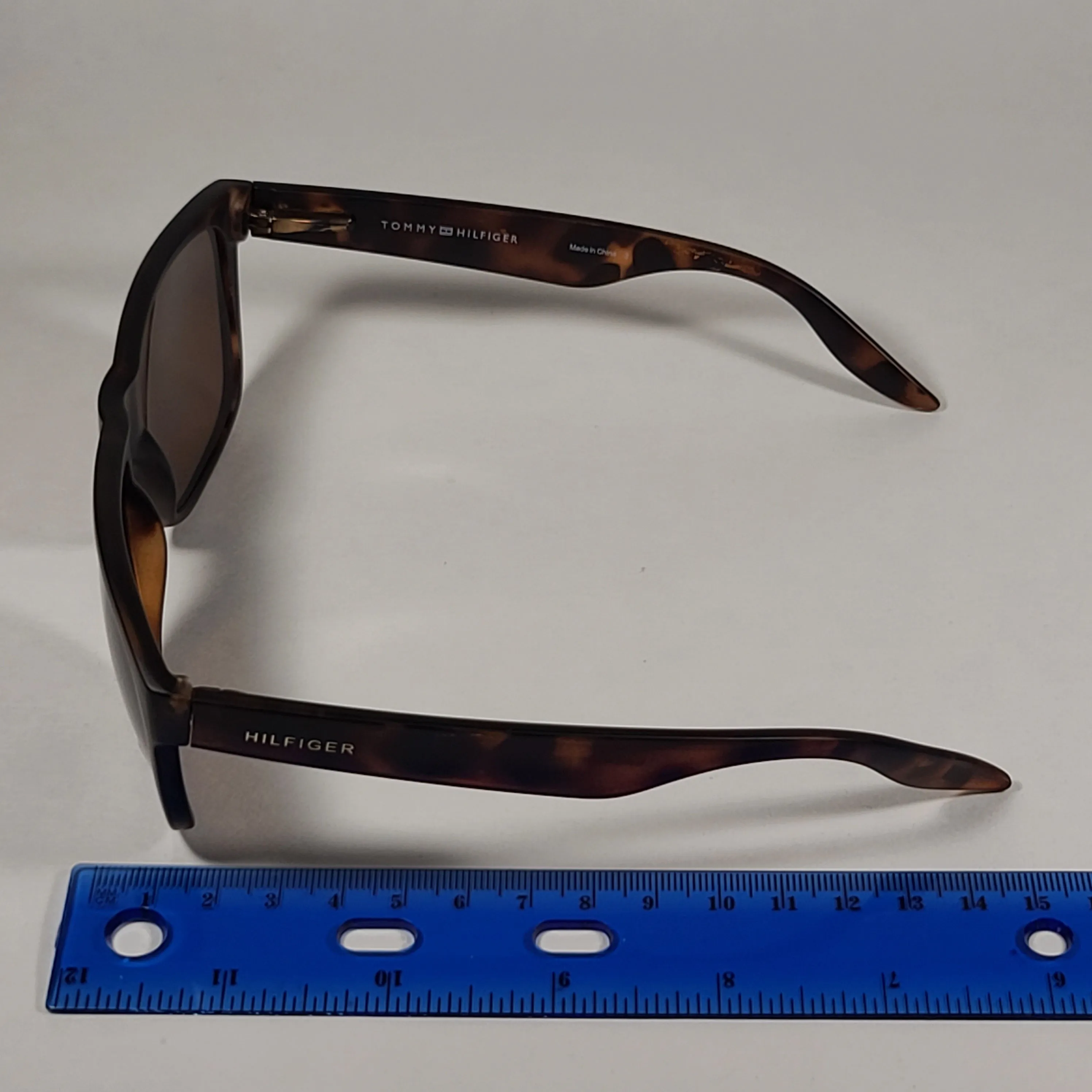 Tommy Hilfiger "Tanner" Square Sunglasses Brown Tort Havana Brown Lens MP OM302