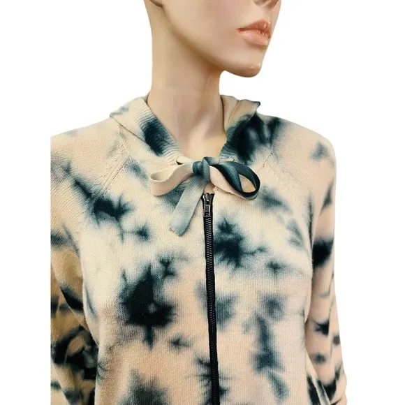Torrid Everyday Plush Cardigan Hooded Raglan Tie Dye Sweater Size 1X Full Zip