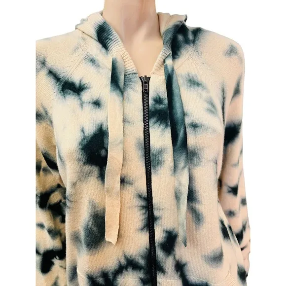 Torrid Everyday Plush Cardigan Hooded Raglan Tie Dye Sweater Size 1X Full Zip