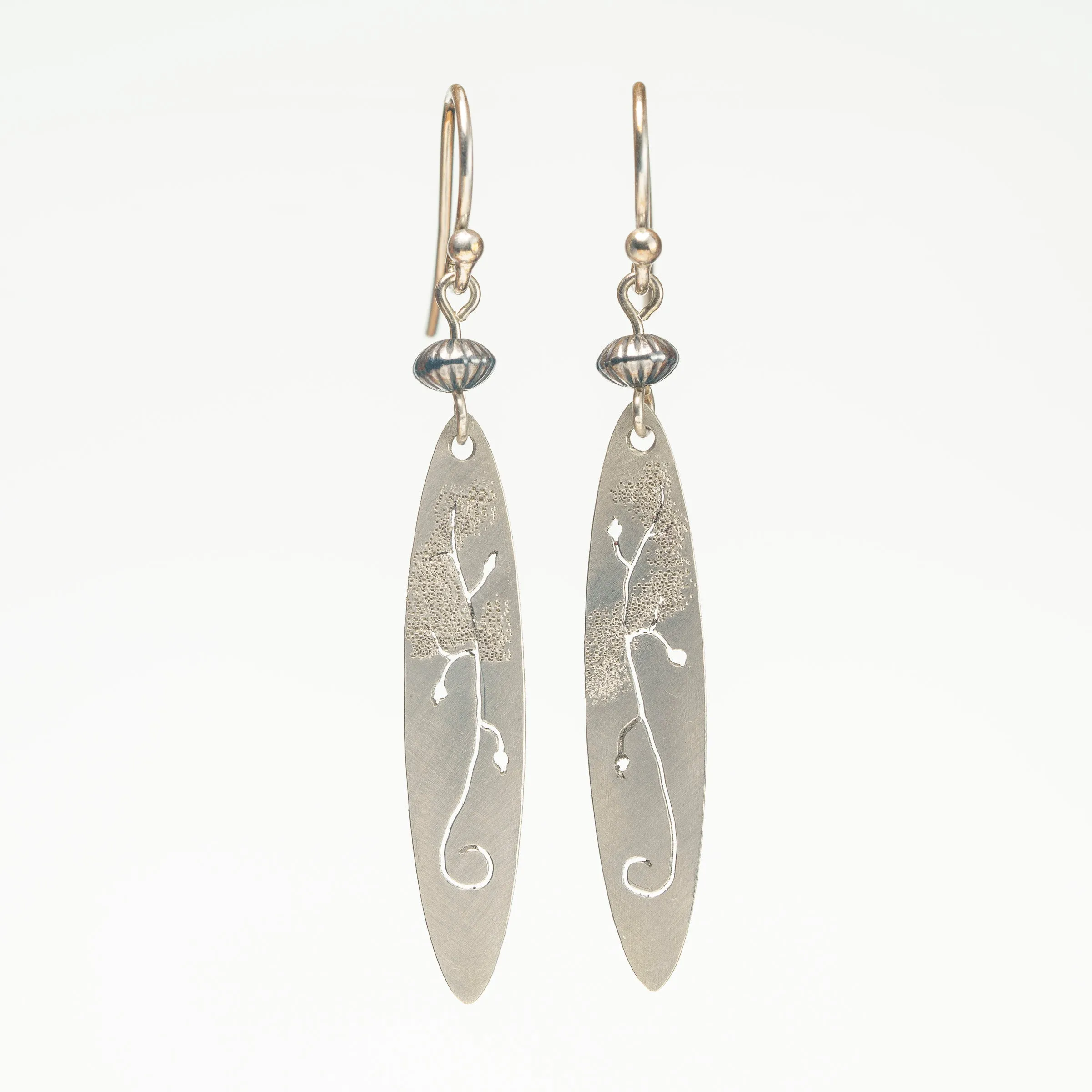 Treescape Leaf Textured Earrings