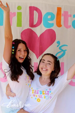 Tri Delta Loves St. Jude Colorful Slouchy Tee