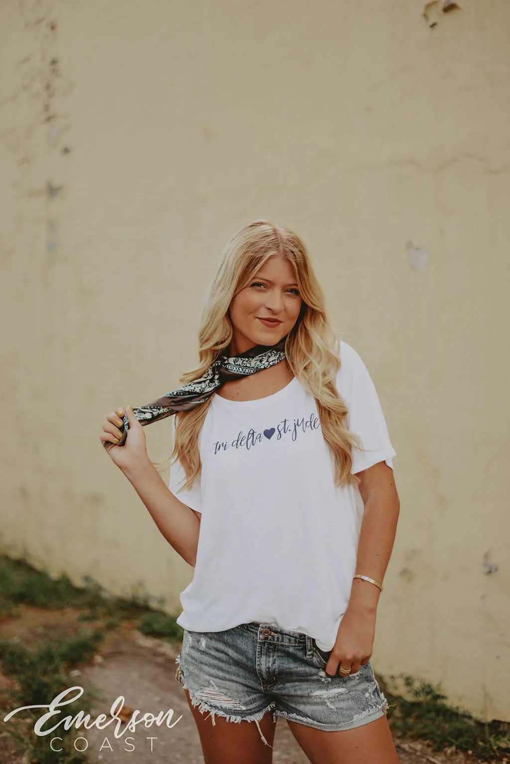 Tri Delta Loves St. Jude Slouchy Tee