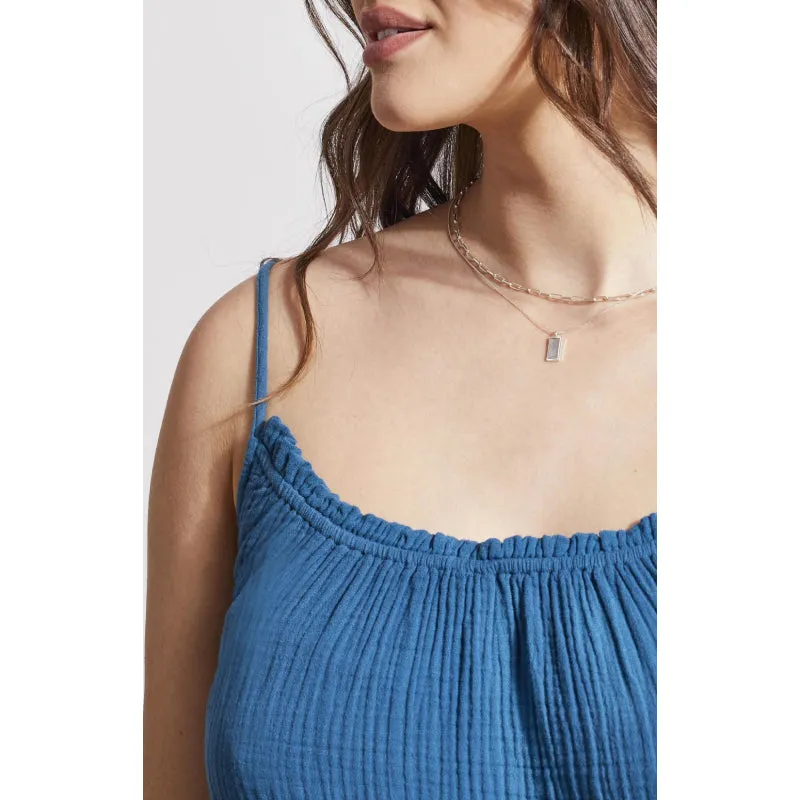 Tribal Maxi Dress w/ Frill and Pockets