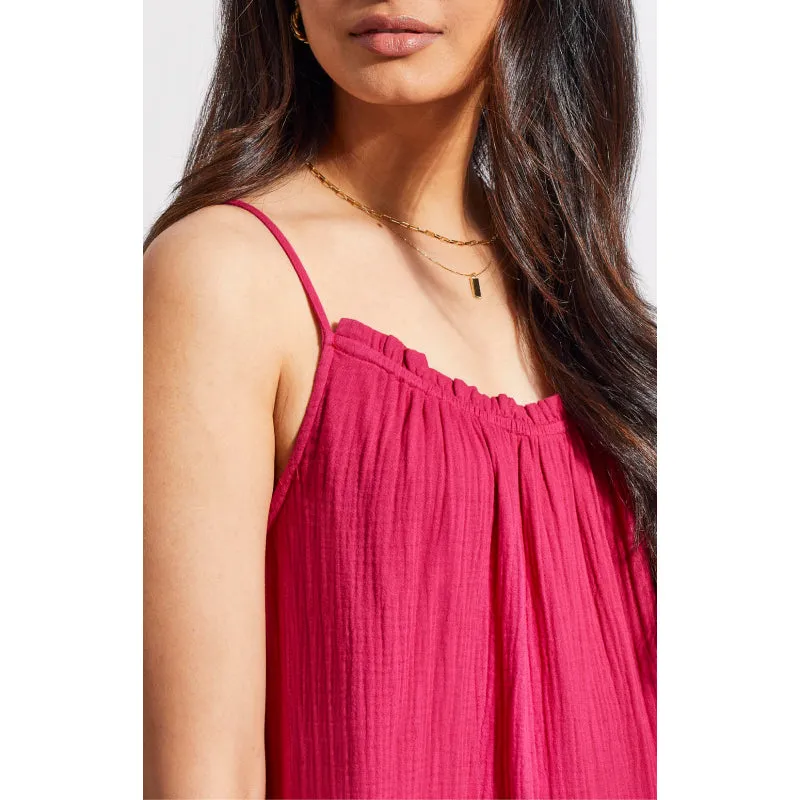 Tribal Maxi Dress w/ Frill and Pockets