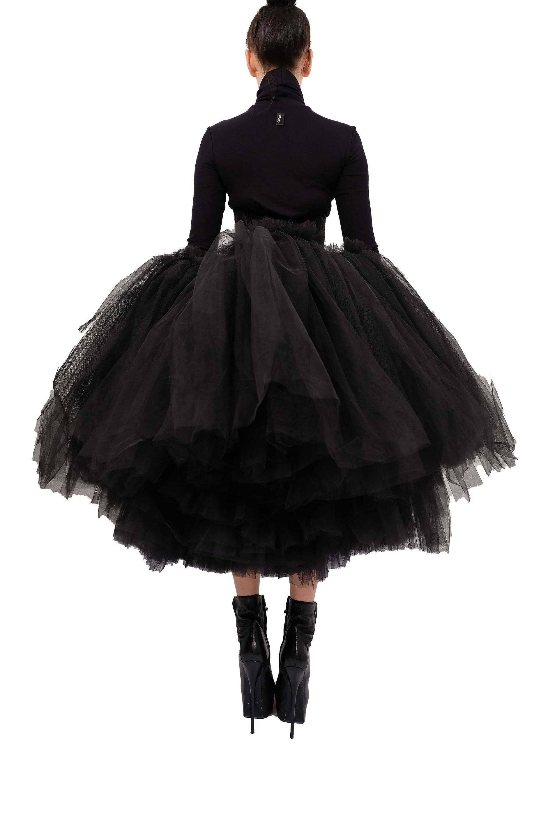 Tulle Midi Skirt with Corset