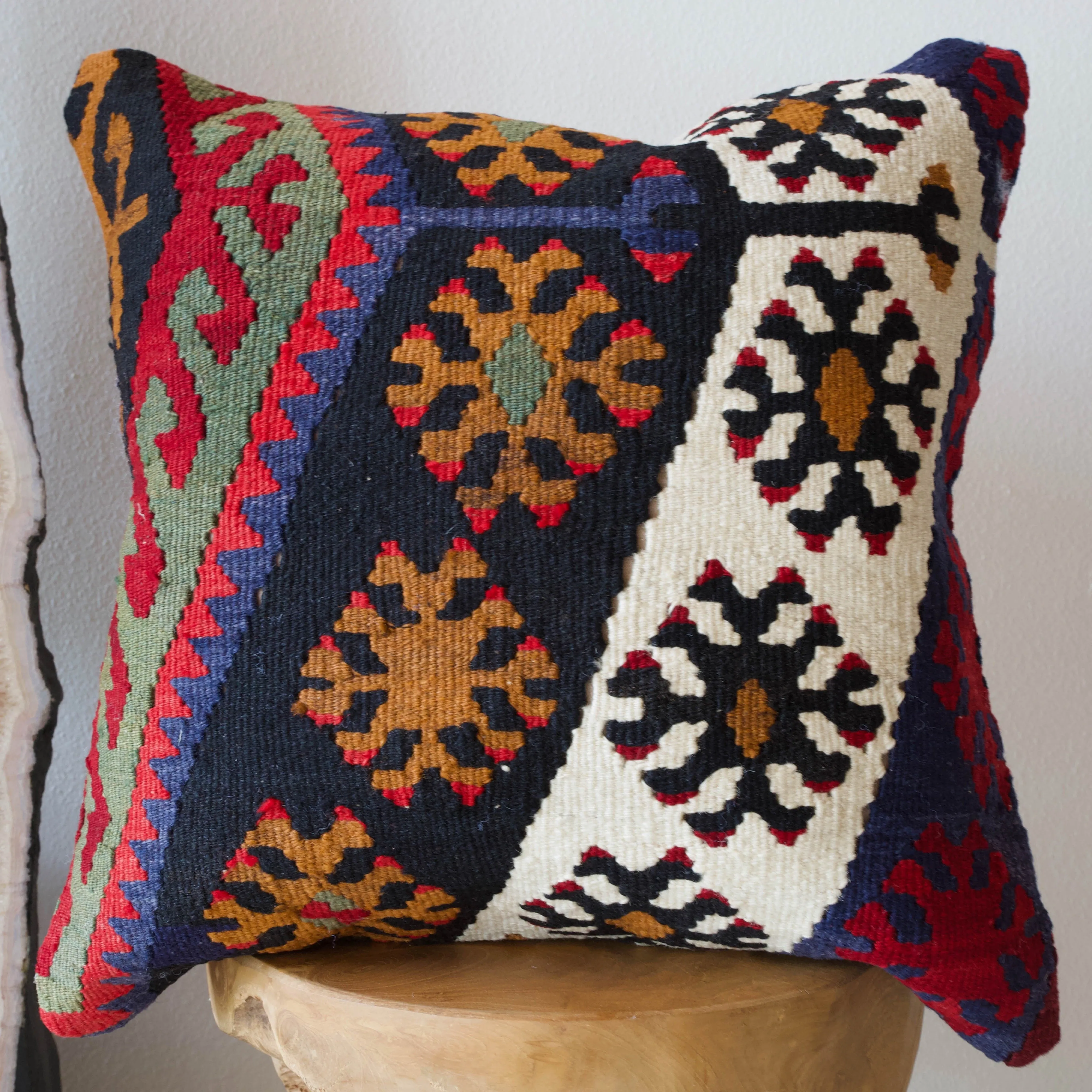 Turkish Kilim Pillow 20"x20"