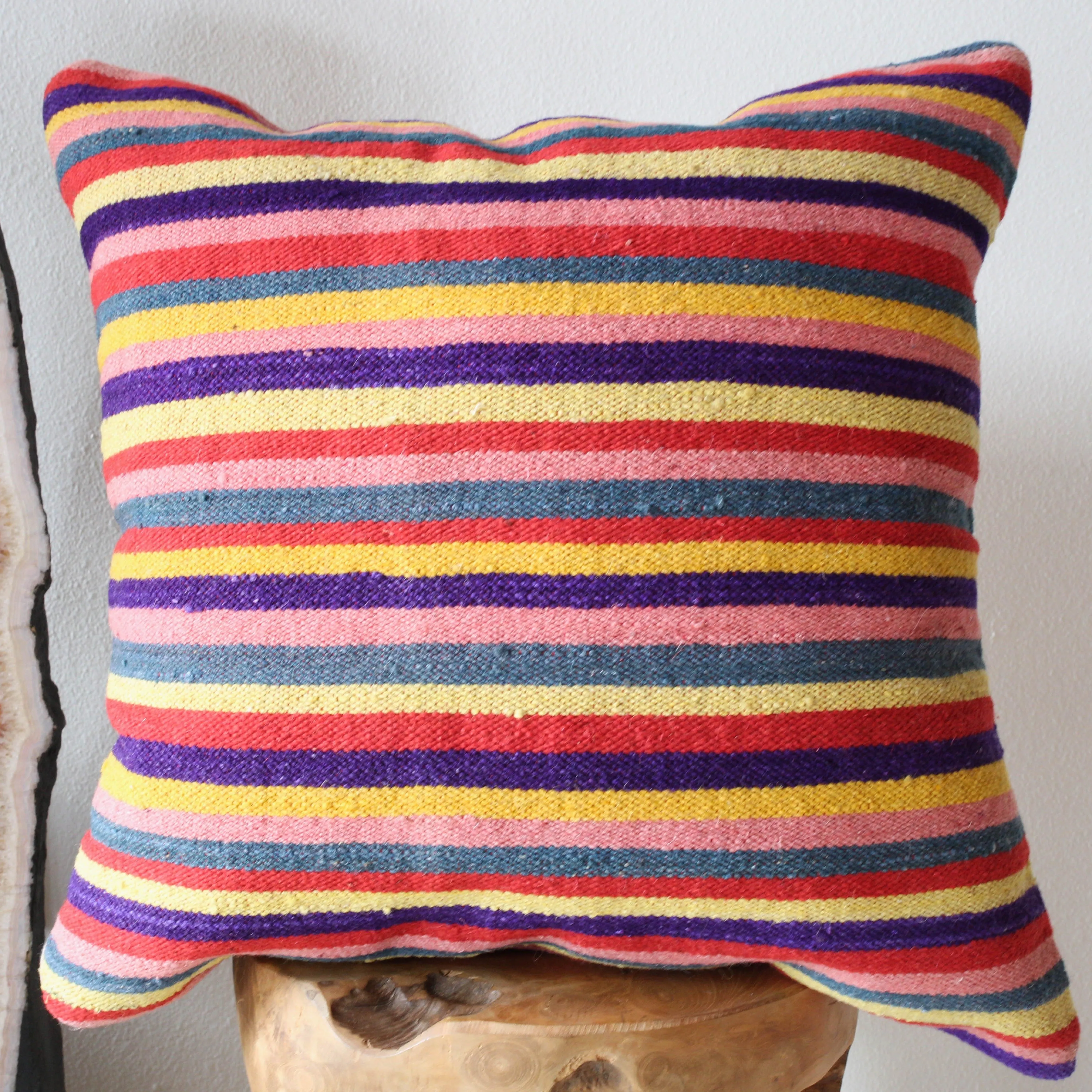Turkish Kilim Pillow 24"x24"