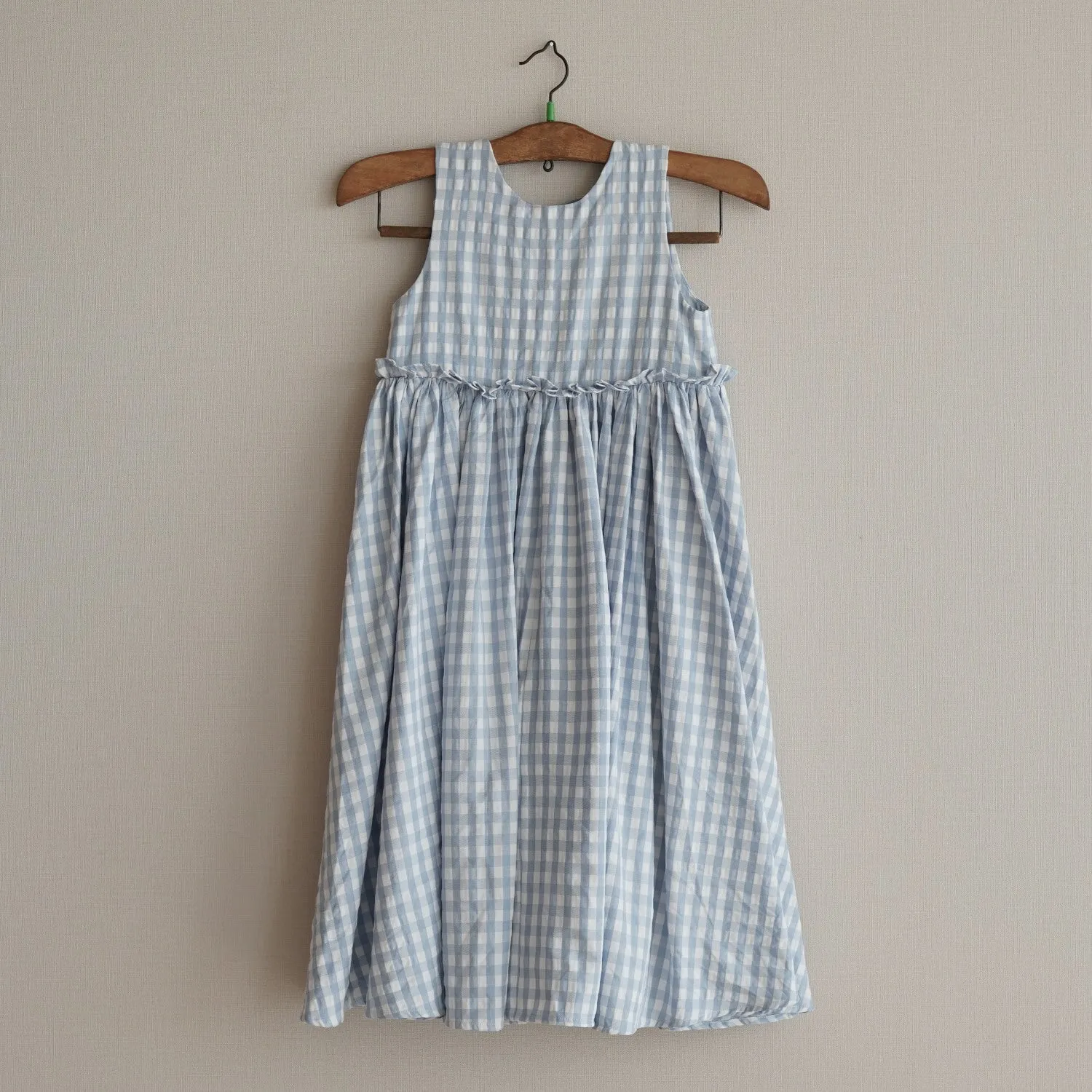 Turquoise Plaid Dress by Mes Kids Des Fleurs