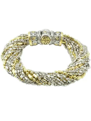Twisted Bead Collection 20 Strand Bracelet