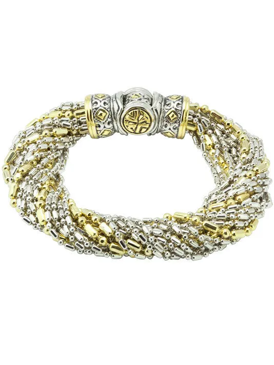 Twisted Bead Collection 20 Strand Bracelet