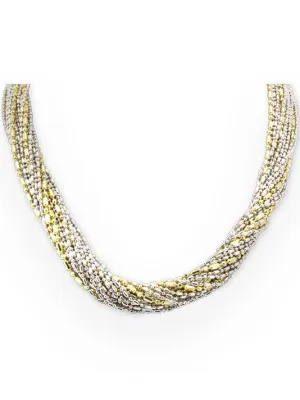 Twisted Bead Collection 20 Strand Necklace
