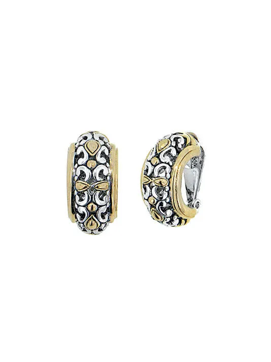 Twisted Bead Collection Large Clip Earrings