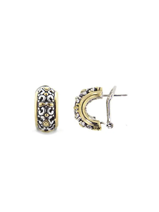 Twisted Bead Collection Small Post Clip Earrings
