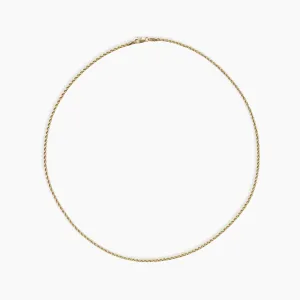 Twisted Chain 14K Solid Gold