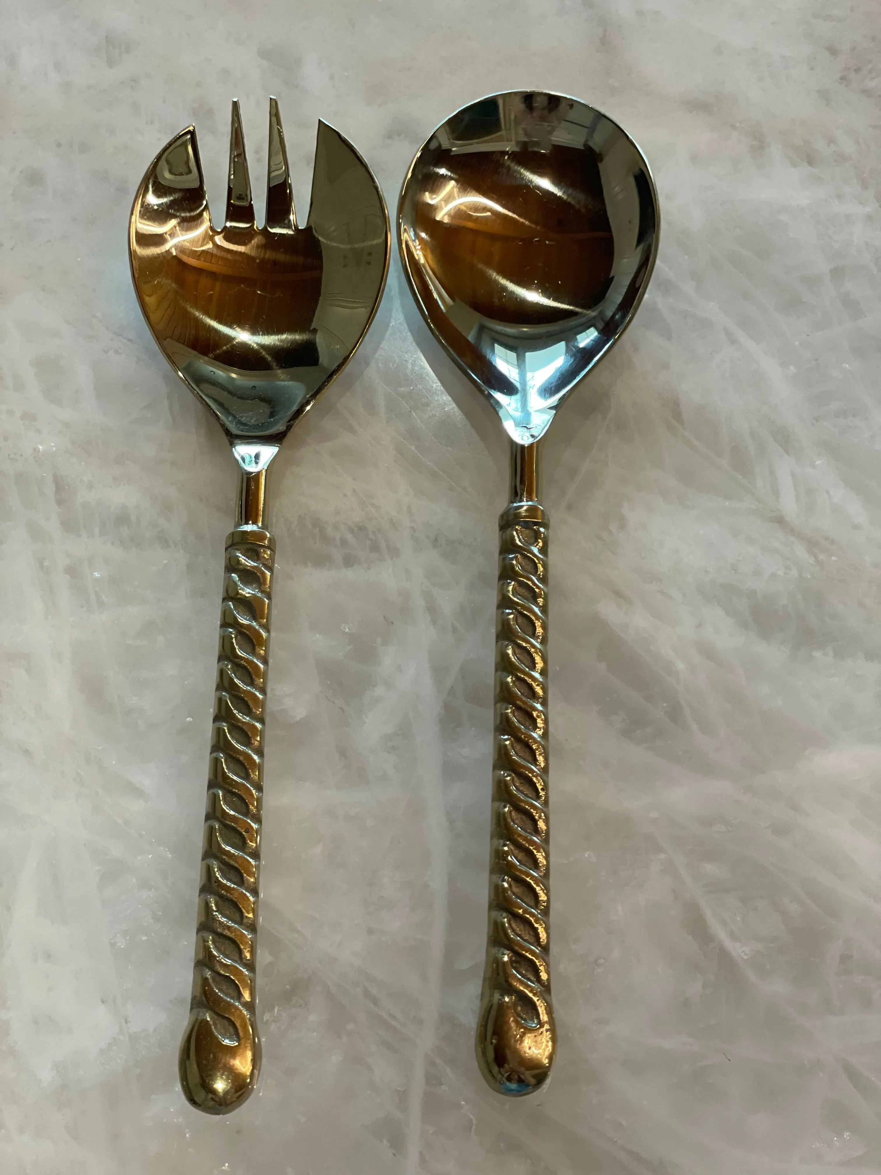 Twisted Handle Salad Servers