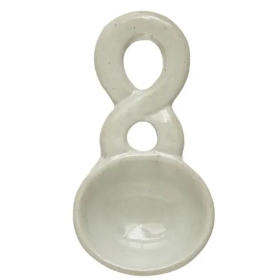 Twisted Handle Stoneware Scoop