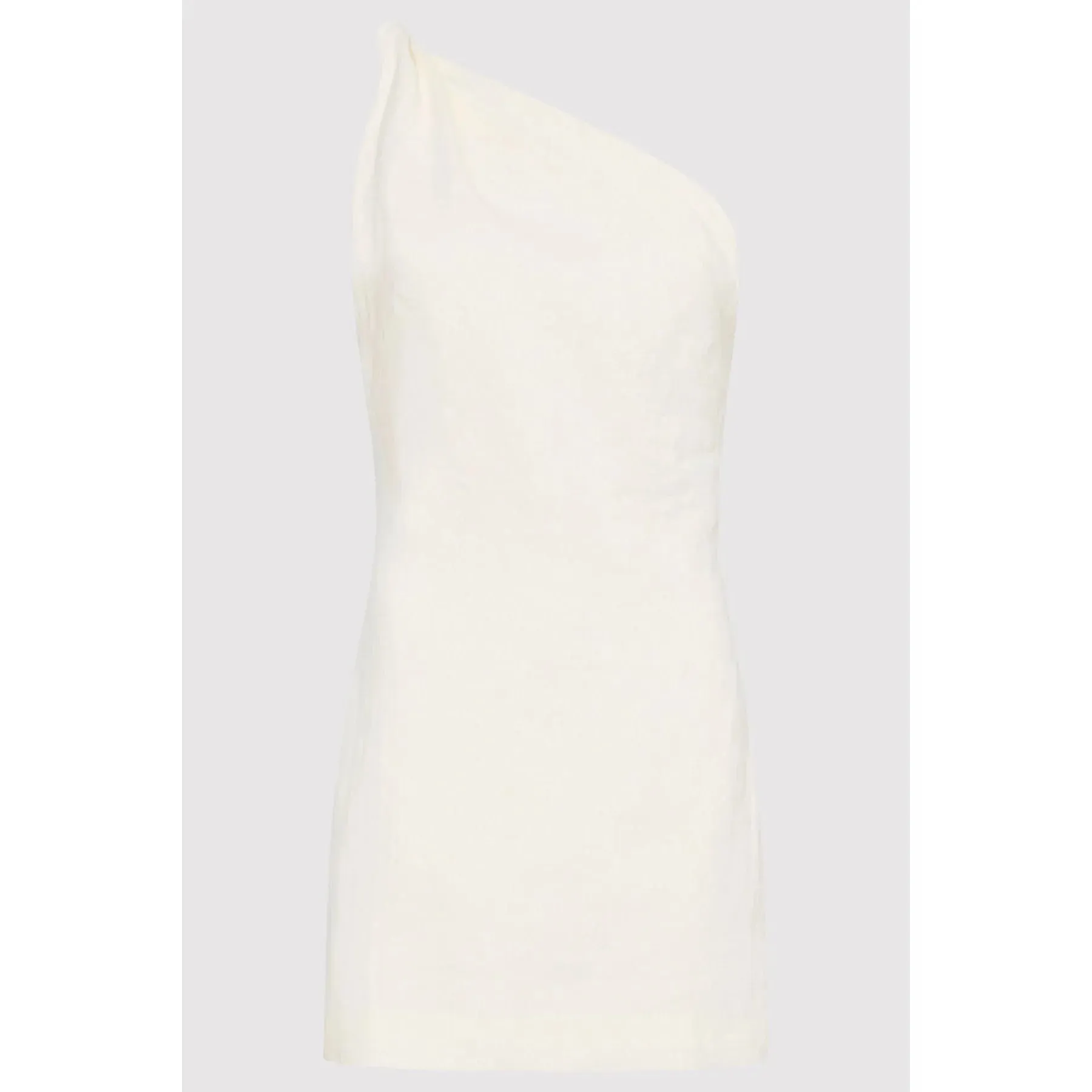 TWISTED LINEN MINI DRESS
